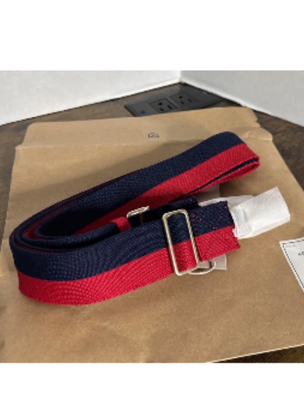 Rothy's Navy and Red Crossbody Strap